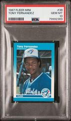 Tony Fernandez #38 Baseball Cards 1987 Fleer Mini Prices