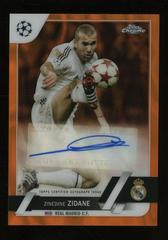 Zinedine Zidane [Orange Lava] #CA-ZZ Soccer Cards 2022 Topps Chrome UEFA Club Competitions Autographs Prices