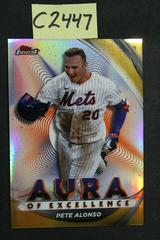 Pete Alonso [Gold] Baseball Cards 2022 Topps Finest Aura of Excellence Prices