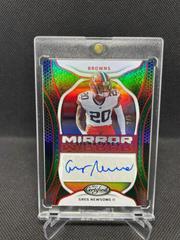 Greg Newsome II [Green] #MS-GN Football Cards 2022 Panini Certified Mirror Signatures Prices