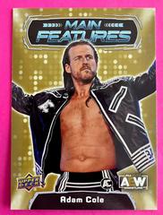 Adam Cole [Gold] #MF-5 Wrestling Cards 2022 Upper Deck AEW Main Features Prices
