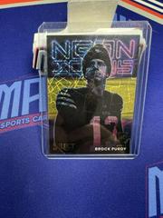 Brock Purdy [Gold] #NI-15 Football Cards 2022 Panini Select Neon Icons Prices