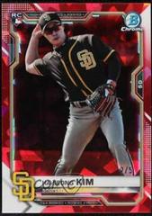 Ha Seong Kim [Red] #97 Baseball Cards 2021 Bowman Chrome Sapphire Prices