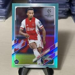 Jurrien Timber [Aqua] Soccer Cards 2020 Topps Chrome UEFA Champions League Prices