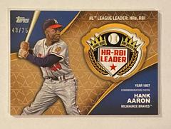 Hank Aaron [Gold] #CA-HA Baseball Cards 2023 Topps Crowning Achievements Commemorative Patch Prices