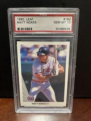 Matt Nokes Baseball Cards 1990 Leaf Prices