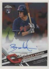 Bradley Zimmer Baseball Cards 2017 Topps Chrome Rookie Autographs Prices