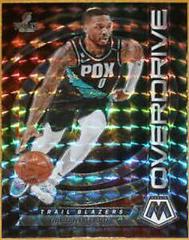 Damian Lillard #20 Basketball Cards 2022 Panini Mosaic Overdrive Prices