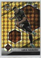 Luka Ivanusec [Gold Fluorescent] Soccer Cards 2021 Panini Mosaic Road to FIFA World Cup Prices