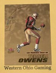 Terrell Owens [Gold Medallion] #122G Football Cards 2001 Ultra Prices
