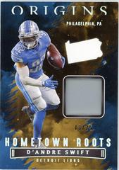 D'Andre Swift [Gold] #HR-DSW Football Cards 2022 Panini Origins Hometown Roots Prices