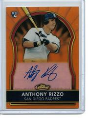 Anthony Rizzo [Orange Refractor Autograph] Baseball Cards 2011 Finest Prices
