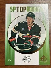 Matt Boldy [Green] #TR-2 Hockey Cards 2022 SP Authentic Top Rookies Prices