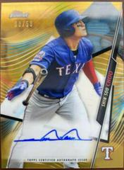 Shin Soo Choo [Gold Refractor] #FA-SSC Baseball Cards 2020 Topps Finest Autographs Prices