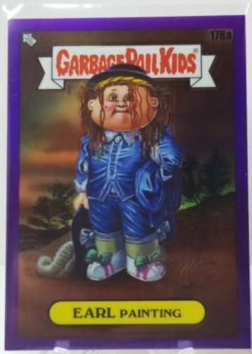 EARL Painting [Purple Refractor] #178a 2022 Garbage Pail Kids Chrome