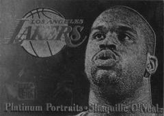Shaquille O'Neal Basketball Cards 1996 Metal Platinum Portraits Prices