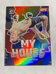 Justin Gaethje [Blue] #9 Ufc Cards 2023 Panini Donruss Optic UFC My House Prices