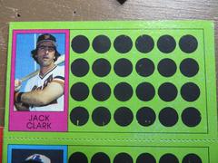 Jack Clark #70 Baseball Cards 1981 Topps Scratch Offs Prices