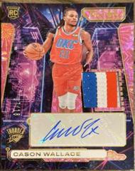 Cason Wallace [Pink FOTL] #11 Basketball Cards 2023 Panini Recon Novice Patch Autograph Prices