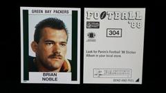 Brian Noble #304 Football Cards 1988 Panini Sticker Prices