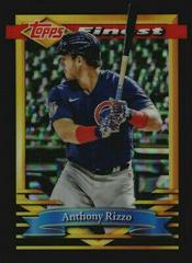 Anthony Rizzo [Black Refractor] #5 Baseball Cards 2021 Topps Finest Flashbacks Prices