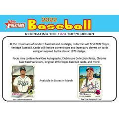 Retail Box Baseball Cards 2022 Topps Heritage Prices