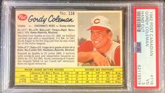 Gordy Coleman [Hand Cut] #116 Baseball Cards 1962 Post Canadian Prices