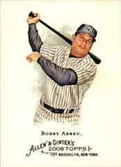 Bobby Abreu #145 Baseball Cards 2008 Topps Allen & Ginter Prices