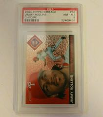 Jimmy Rollins Baseball Cards 2004 Topps Heritage Chrome Prices