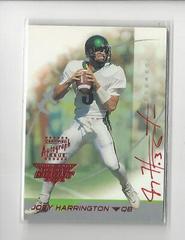 Joey Harrington [Autograph Red] Football Cards 2002 Topps Debut Prices