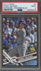 Corey Seager [Swinging Powder Blue] #5 Baseball Cards 2017 Topps Prices