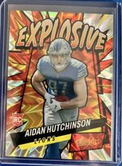 Aidan Hutchinson #E39 Football Cards 2022 Panini Absolute Explosive Prices