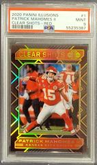 Patrick Mahomes II [Red] #1 Football Cards 2020 Panini Illusions Clear Shots Prices