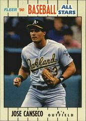 Jose Canseco #4 Baseball Cards 1990 Fleer Baseball All-Stars Prices