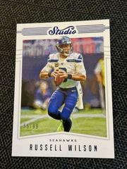 Russell Wilson [Blue] #S20 Football Cards 2019 Panini Chronicles Studio Prices