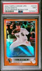 Gavin Sheets [Orange] #AC-GS Baseball Cards 2022 Topps Chrome Update Autographs Prices