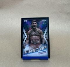 Ilia Topuria [Black Refractor] #FDP-22 Ufc Cards 2024 Topps Chrome UFC Fired Up Prices