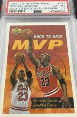 Michael Jordan: Back to Back MVP Basketball Cards 1991 Upper Deck International Prices