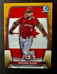 Edouard Julien [Gold] Baseball Cards 2023 Bowman Chrome Prices