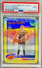 Kevin Durant [Gold Shimmer] #284 Basketball Cards 2019 Panini Hoops Premium Stock Prices