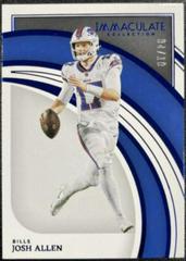 Josh Allen [Blue] Football Cards 2022 Panini Immaculate Collection Prices