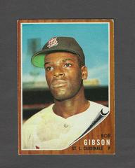 Bob Gibson Baseball Cards 1962 Topps Prices