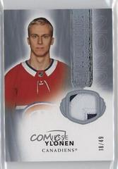 Jesse Ylonen [Patch] Hockey Cards 2021 Upper Deck The Cup Rookie Class of 2022 Prices