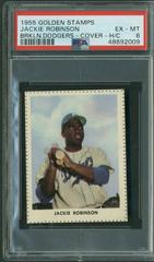 Jackie Robinson [Brooklyn Dodgers Cover Hand Cut] Baseball Cards 1955 Golden Stamps Prices