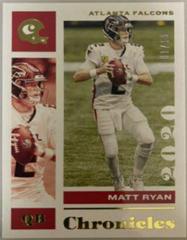 Matt Ryan [Gold] Football Cards 2020 Panini Chronicles Prices
