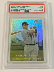 Andruw Jones [Refractor] #22 Baseball Cards 2006 Topps Heritage Chrome Prices