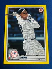 Aaron Judge [Yellow] #2 Baseball Cards 2020 Bowman Prices