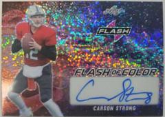 Carson Strong Football Cards 2022 Leaf Flash of Color Autographs Prices