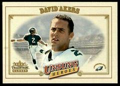 David Akers #326 Football Cards 2001 Fleer Tradition Glossy Prices