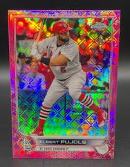Albert Pujols [Pink] #85 Baseball Cards 2022 Topps Chrome Logofractor Prices